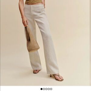Reformation Vida low rise linen pants size 2